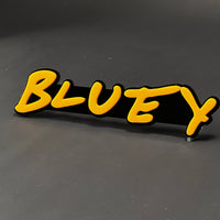 1PC BLUEY 3D Acrylic Badge - Car Truck Emblem Fender Tailgate Trunk Sticker