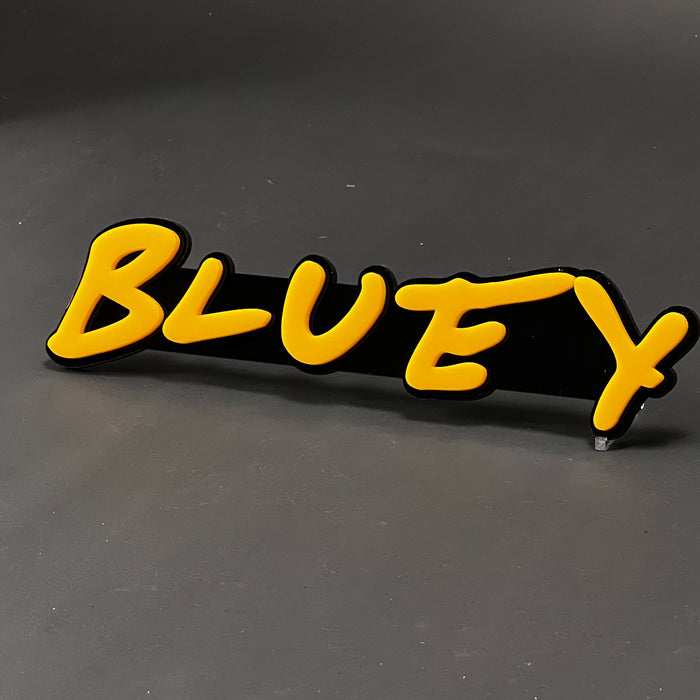 1PC BLUEY 3D Acrylic Badge - Car Truck Emblem Fender Tailgate Trunk Sticker