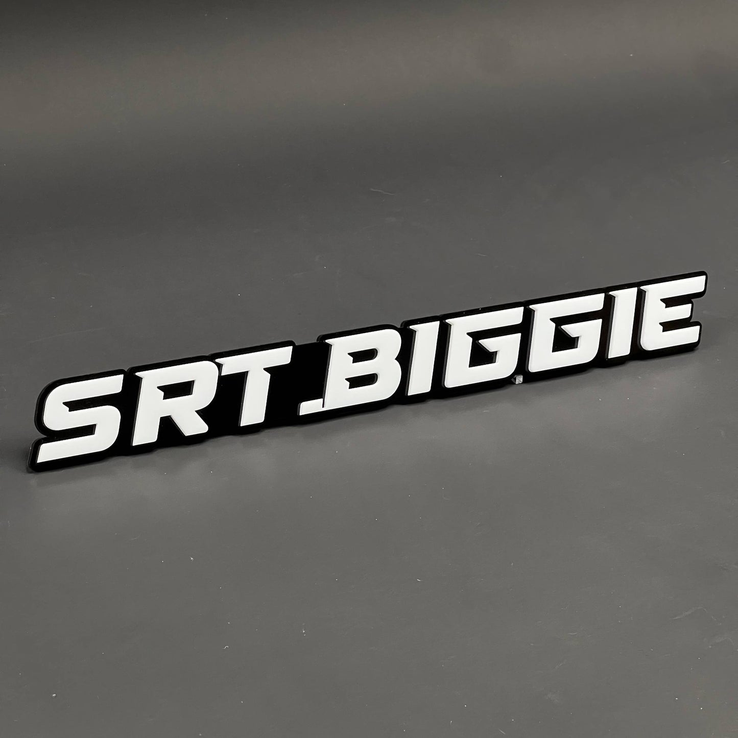 1PC SRT.BIGGIE 3D Acrylic Badge - Car Truck Emblem Fender Tailgate Trunk Sticker