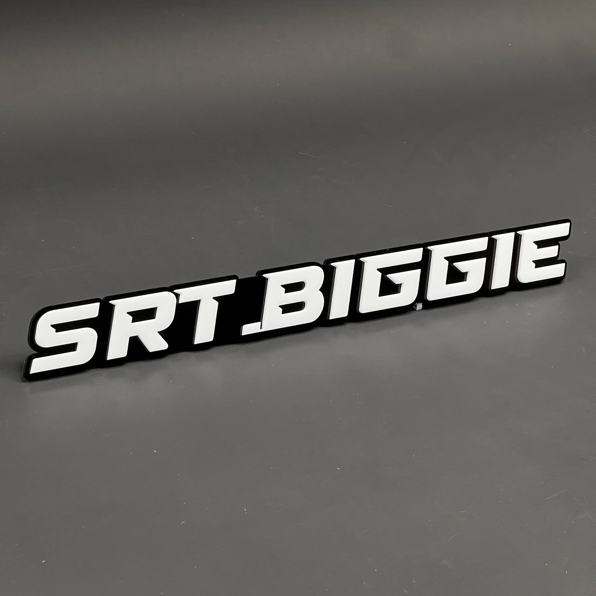 1PC SRT.BIGGIE 3D Acrylic Badge - Car Truck Emblem Fender Tailgate Trunk Sticker