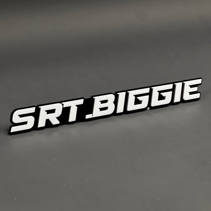 1PC SRT.BIGGIE 3D Acrylic Badge - Car Truck Emblem Fender Tailgate Trunk Sticker
