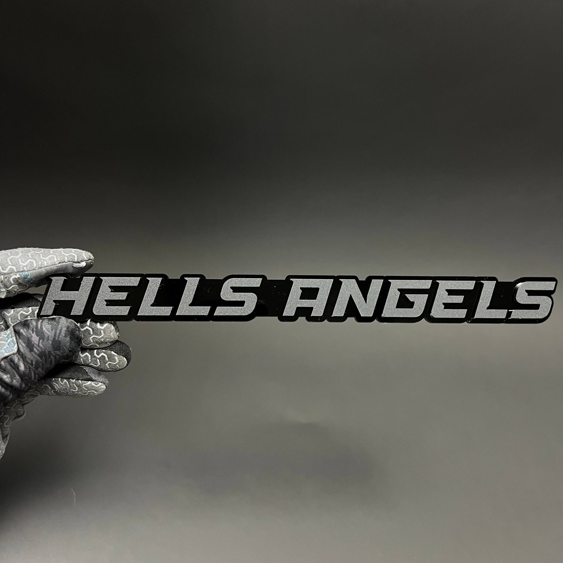 1PC HELLS ANGELS 3D Acrylic Badge - Car Truck Emblem Fender Sticker