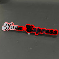 1PC Nana Express 3D Acrylic Badge - Car Truck Emblem Fender Sticker