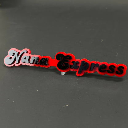 1PC Nana Express 3D Acrylic Badge - Car Truck Emblem Fender Sticker
