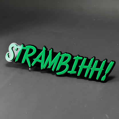 1PC STRAMBIHH! 3D Acrylic Badge - Car Truck Emblem Fender Tailgate Trunk Sticker