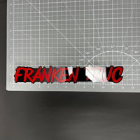 1PC FRANKEN TRUC 3D Acrylic Badge - Car Truck Emblem Fender Sticker