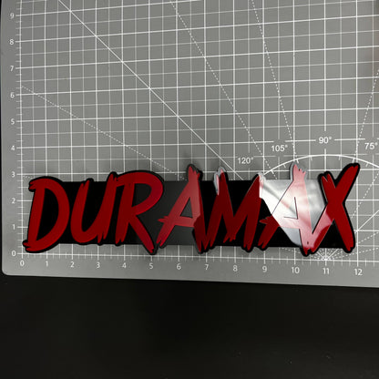 1PC DURAMAX 3D Acrylic Badge - Car Truck Emblem Fender Tailgate Trunk Sticker
