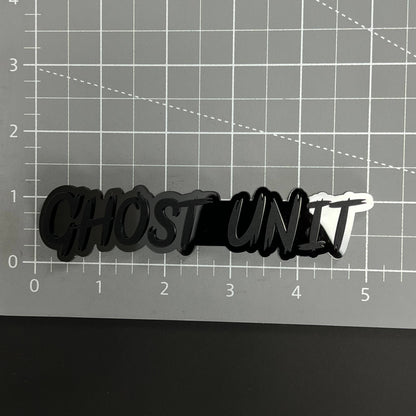 1PC GHOST UNIT 3D Acrylic Badge - Car Truck Emblem Fender Tailgate Trunk Sticker
