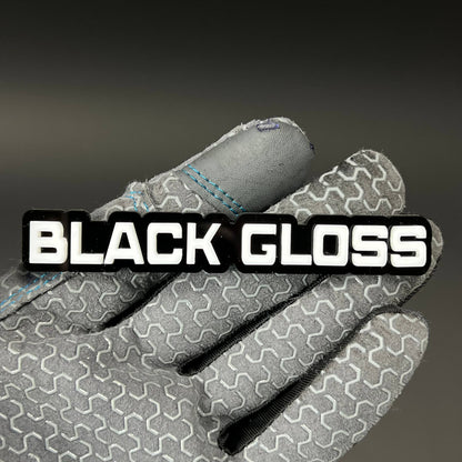 1PC BLACK GLOSS 3D Acrylic Badge - Car Truck Emblem Fender Sticker