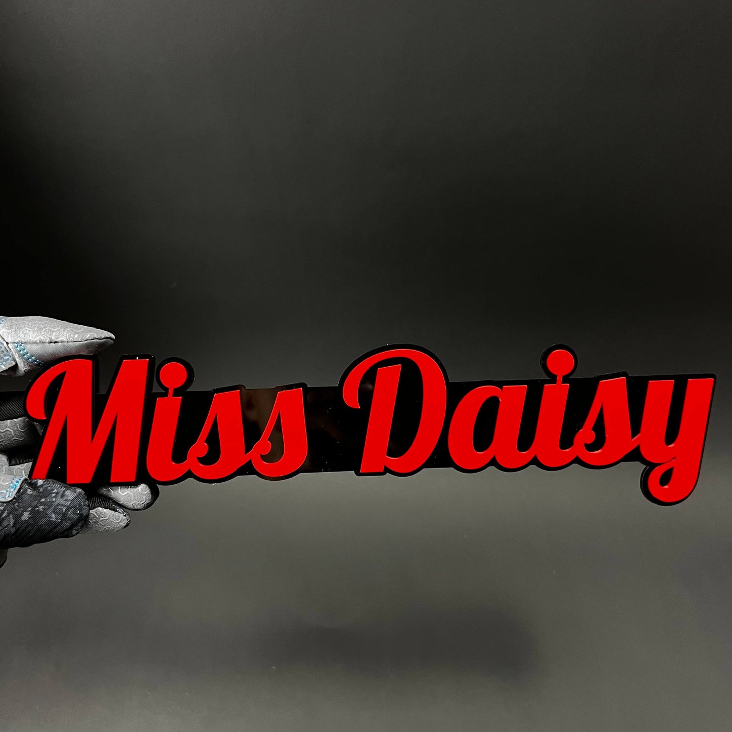 1PC Miss Daisy 3D Acrylic Badge - Car Truck Emblem Fender Tailgate Trunk Sticker