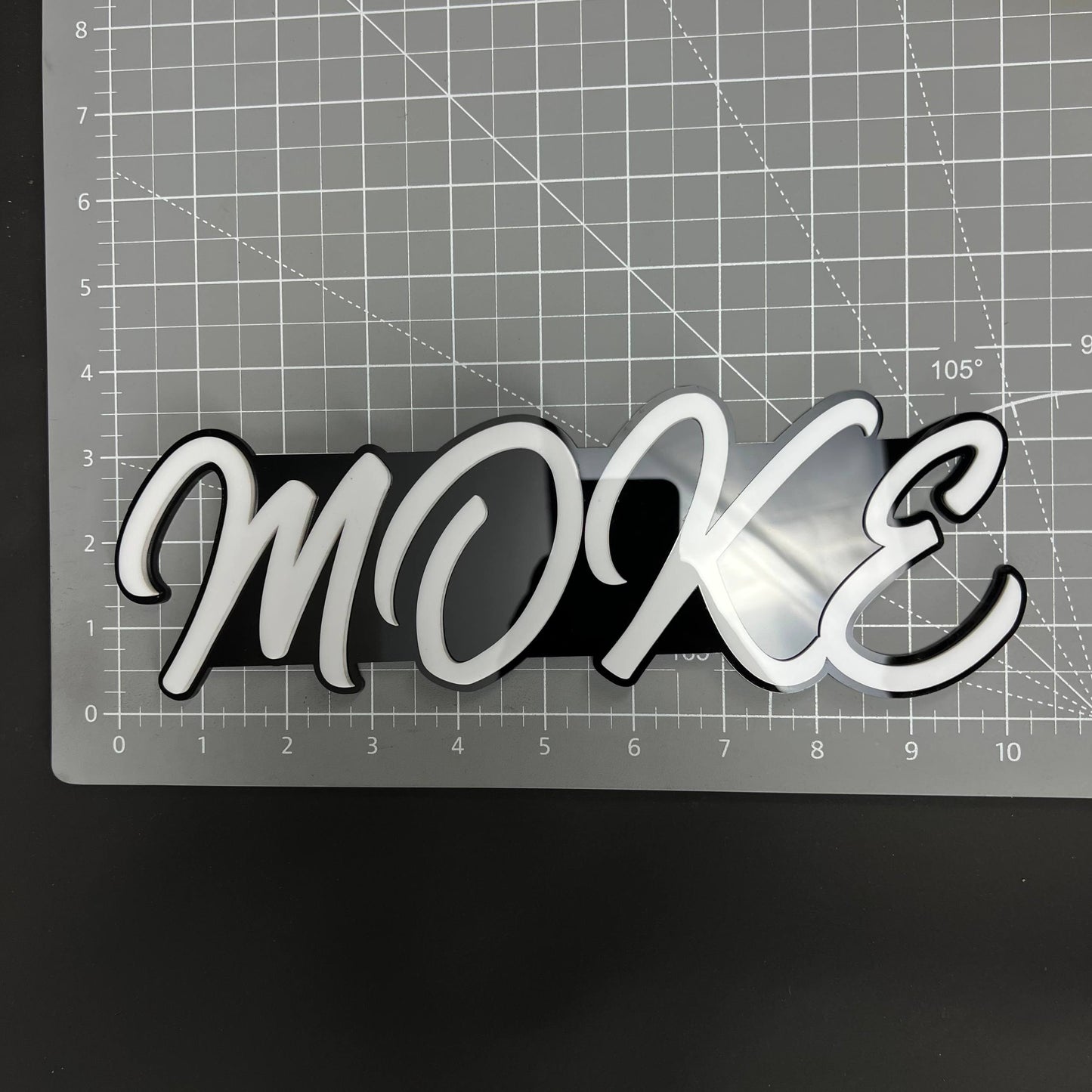1PC MOKE 3D Acrylic Badge - Car Truck Emblem Fender Tailgate Trunk Sticker
