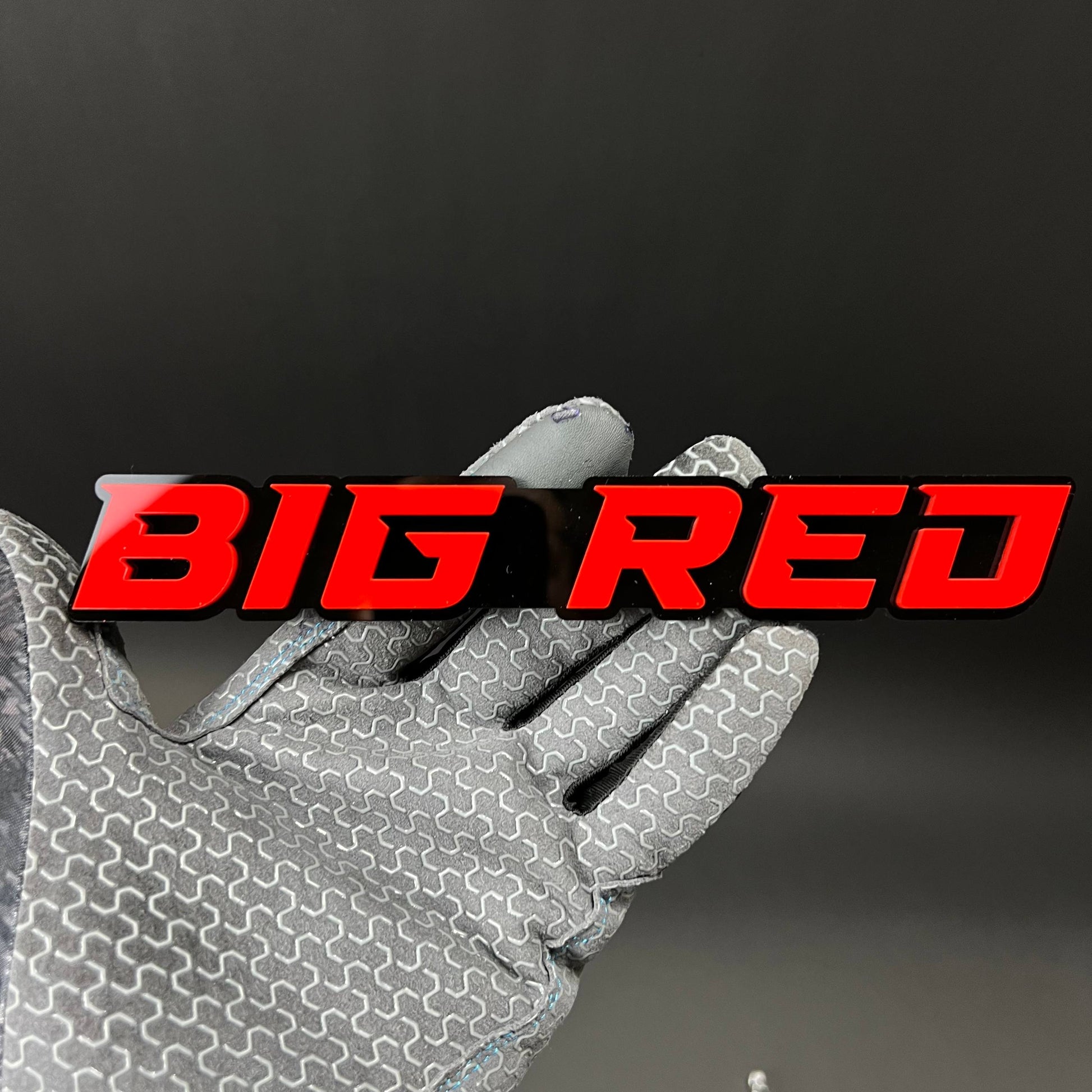 1PC BIG RED 3D Acrylic Badge - Car Truck Emblem Fender Tailgate Trunk Sticker