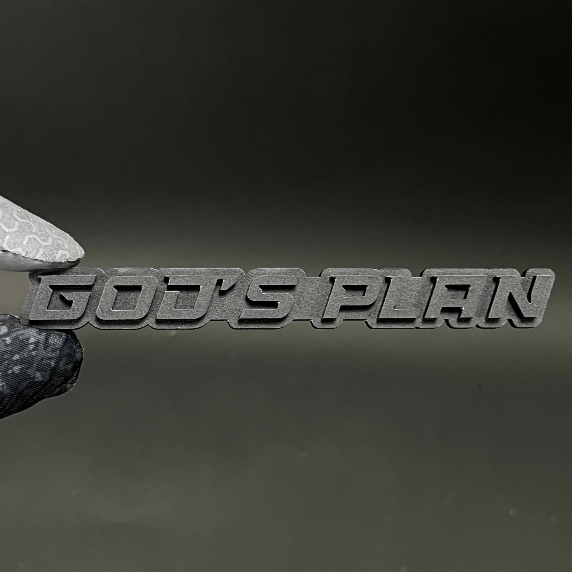 1PC GOD'S PLAN 3D Acrylic Badge - Car Truck Emblem Fender Tailgate Trunk Sticker