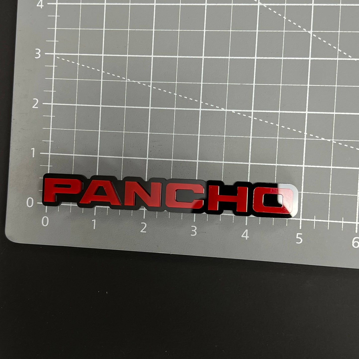1PC PANCHO 3D Acrylic Badge - Car Truck Emblem Fender Tailgate Trunk Sticker