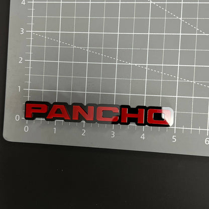 1PC PANCHO 3D Acrylic Badge - Car Truck Emblem Fender Tailgate Trunk Sticker