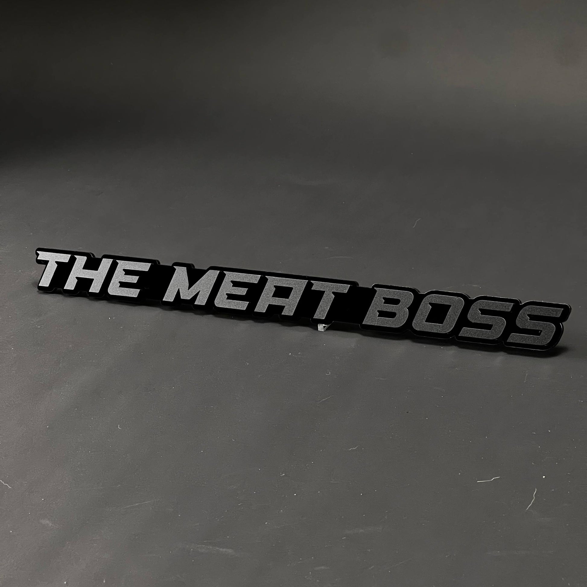 1PC THE MEAT BOSS 3D Acrylic Badge - Car Truck Emblem Fender Sticker
