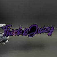 1PC Thick & Juicy 3D Acrylic Badge - Car Truck Emblem Fender Sticker