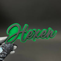 1PC Hexen 3D Acrylic Badge - Car Truck Emblem Fender Tailgate Trunk Sticker