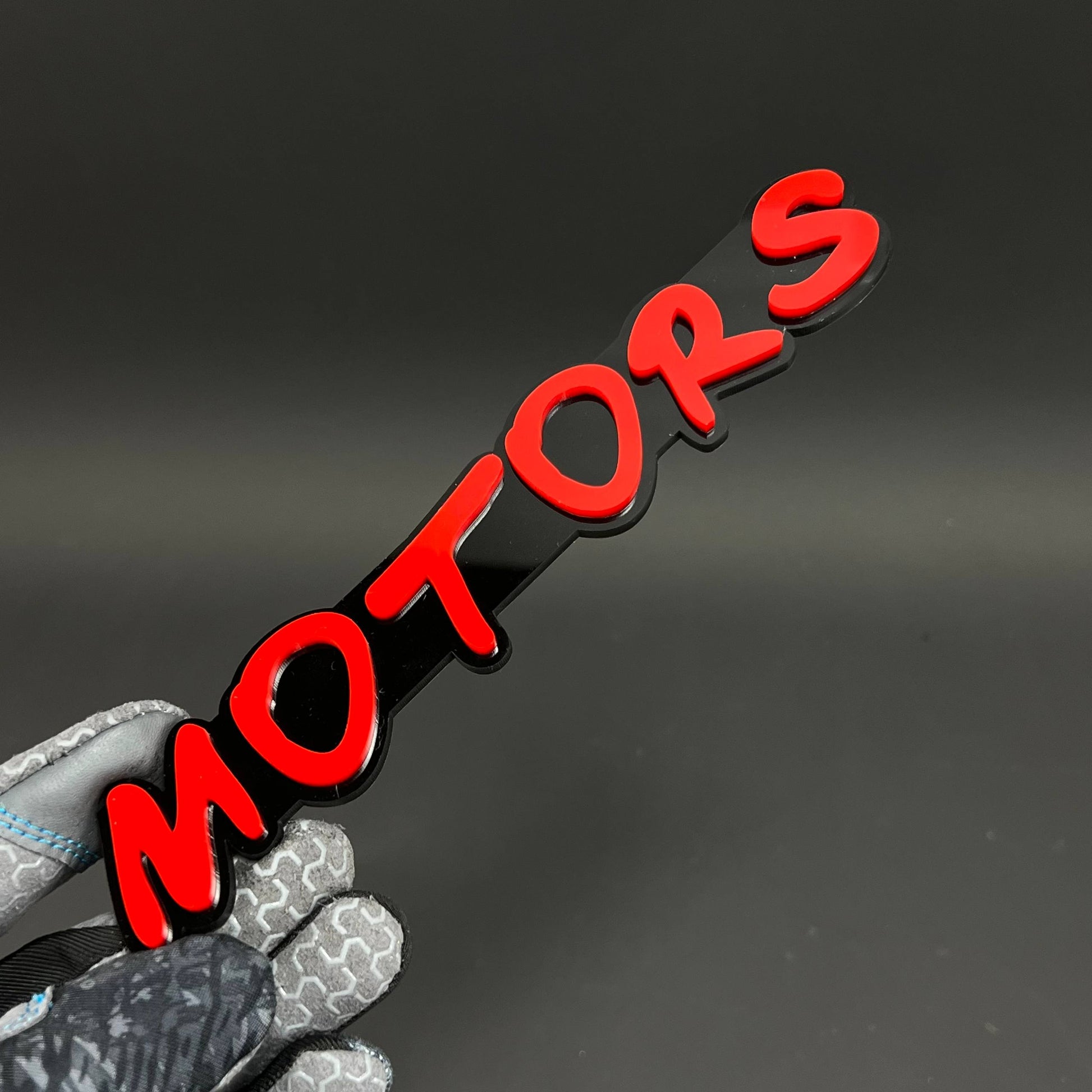 1PC MOTORS 3D Acrylic Badge - Car Truck Emblem Fender Tailgate Trunk Sticker