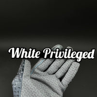 1PC White Privileged 3D Acrylic Badge - Car Truck Emblem Fender Sticker
