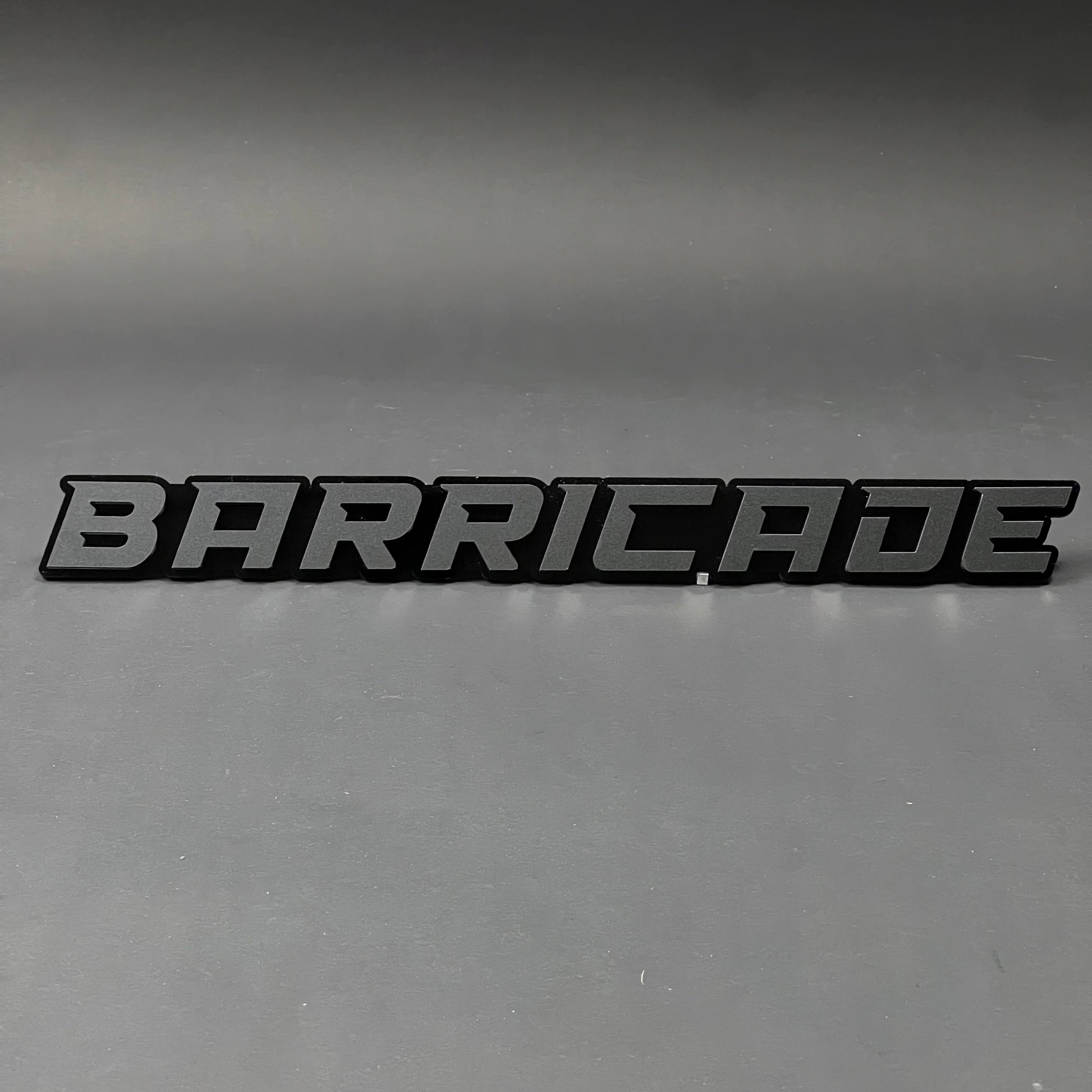 1PC BARRICADE 3D Acrylic Badge - Car Truck Emblem Fender Tailgate Trunk Sticker