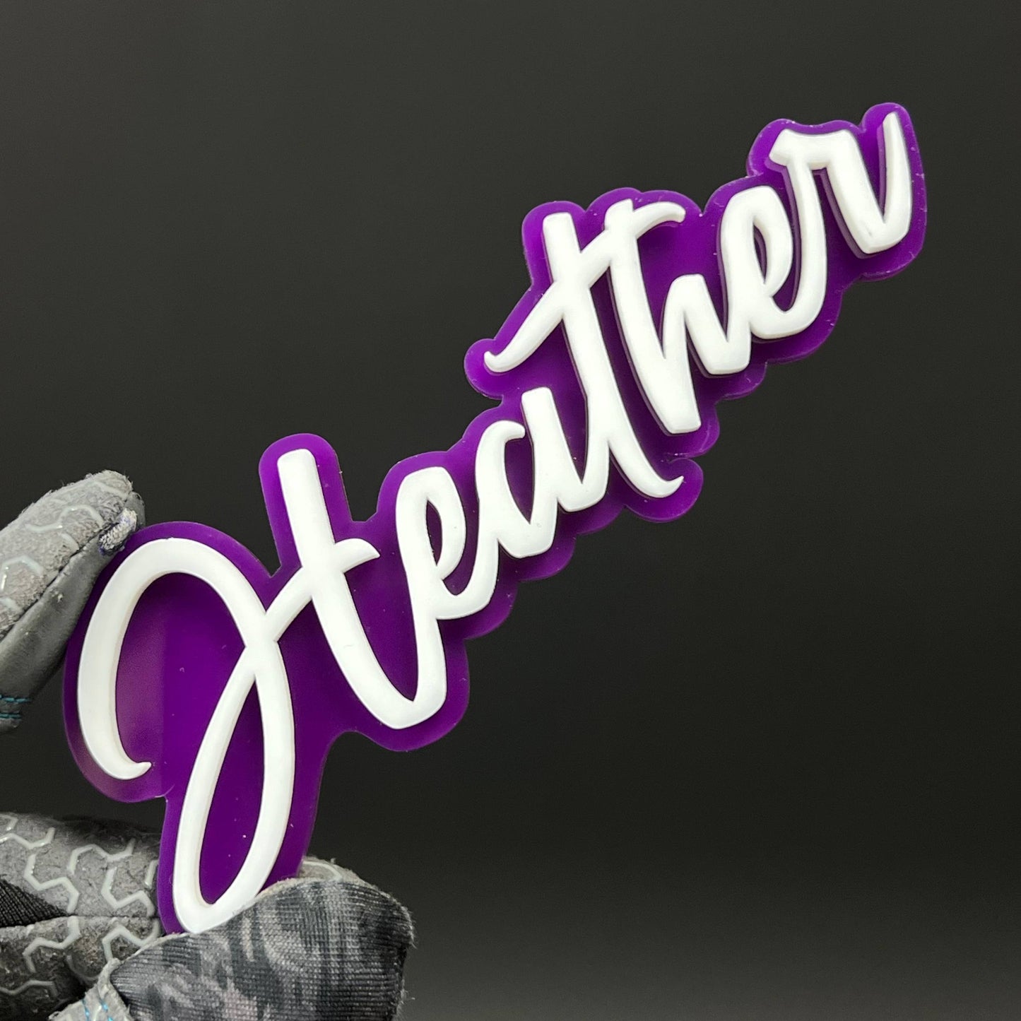 1PC Heather 3D Acrylic Badge - Car Truck Emblem Fender Tailgate Trunk Sticker