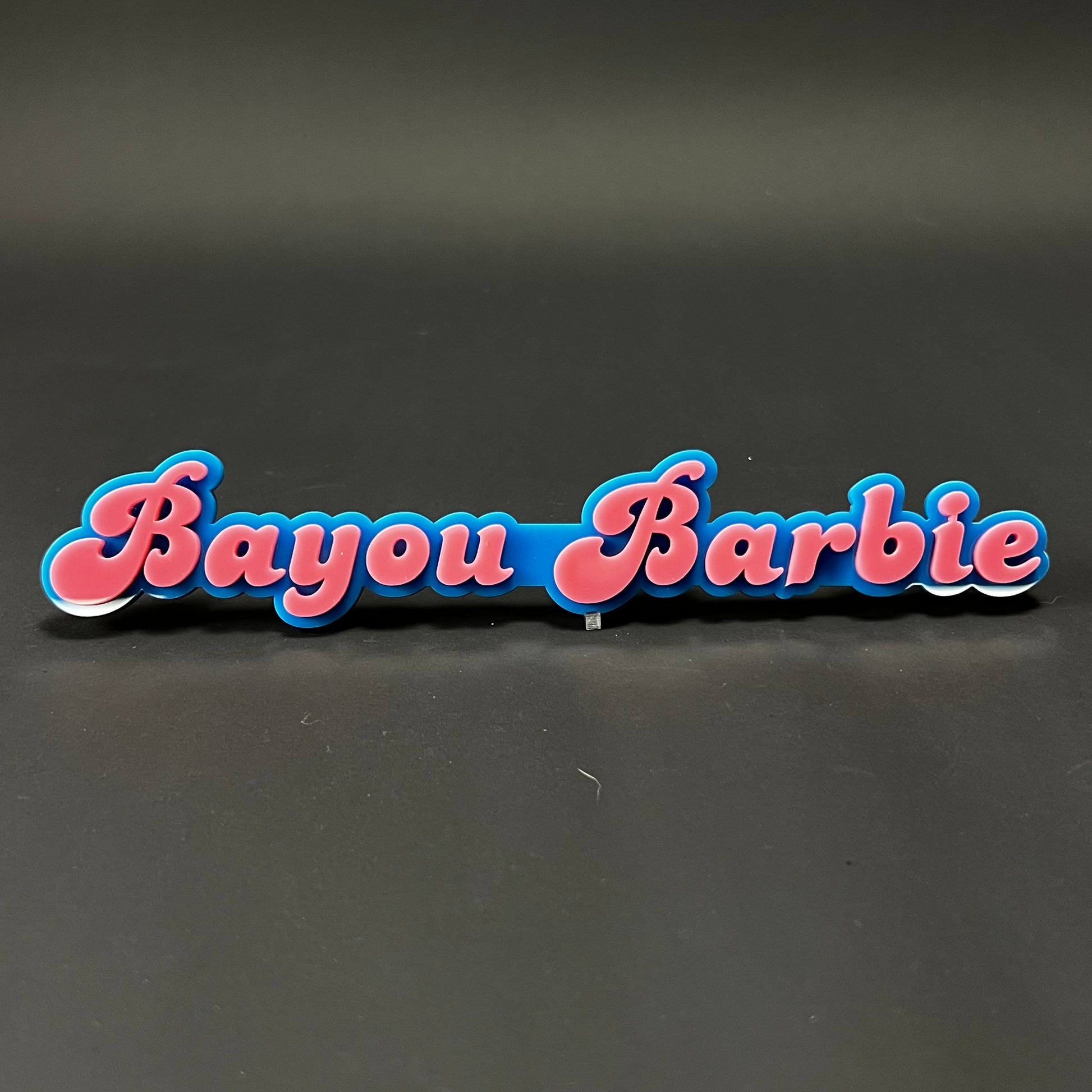 1PC Bayou Barbie 3D Acrylic Badge - Car Truck Emblem Fender Sticker