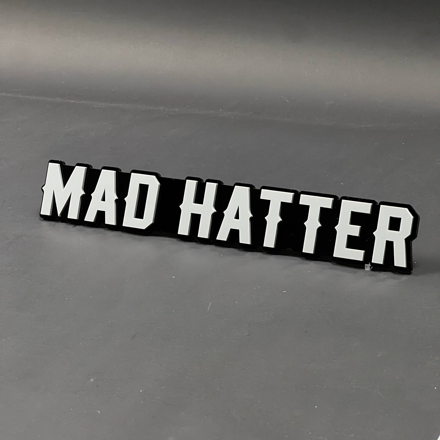 1PC MAD HATTER 3D Acrylic Badge - Car Truck Emblem Fender Tailgate Trunk Sticker