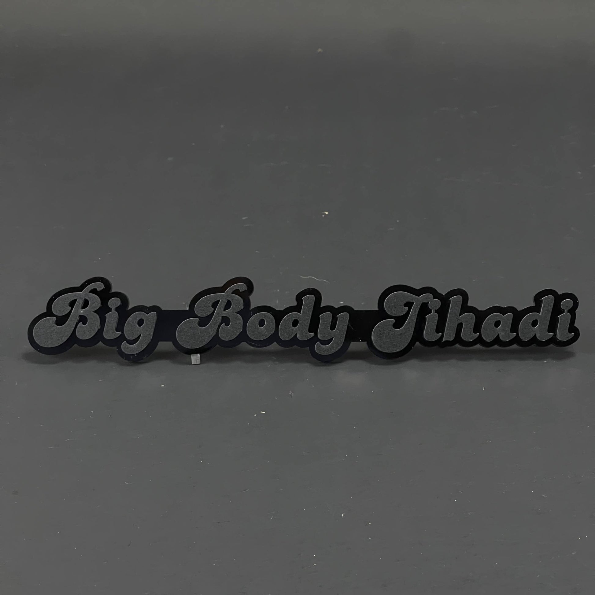 1PC Big Body Jihadi 3D Acrylic Badge - Car Truck Emblem Fender Sticker