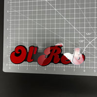 1PC Ol' Reb 3D Acrylic Badge - Car Truck Emblem Fender Tailgate Trunk Sticker