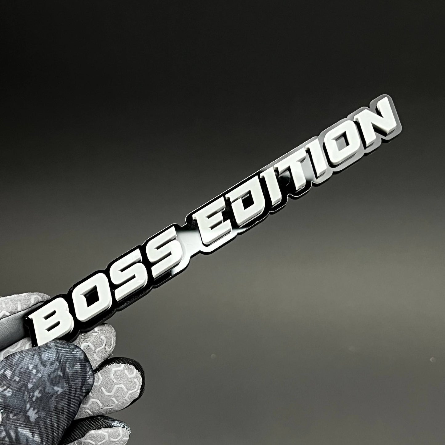 1PC BOSS EDITION 3D Acrylic Badge - Car Truck Emblem Fender Sticker