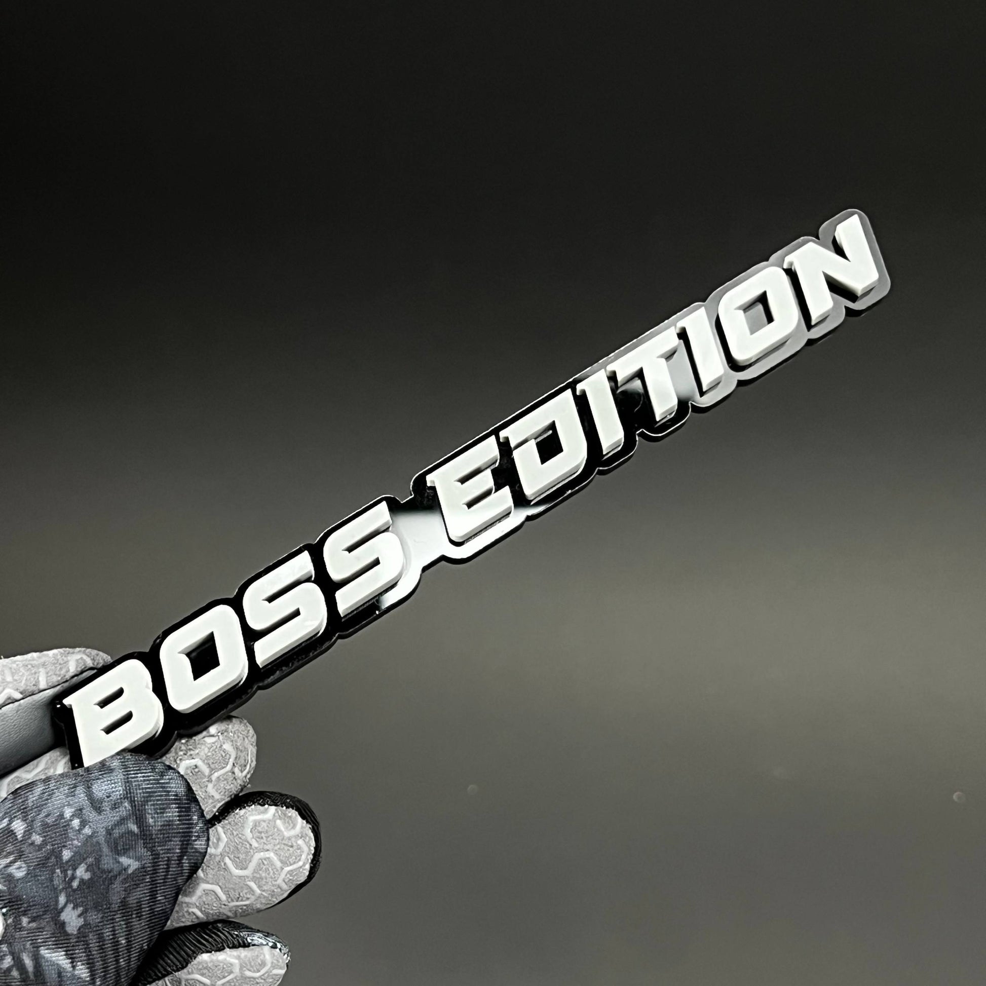 1PC BOSS EDITION 3D Acrylic Badge - Car Truck Emblem Fender Sticker
