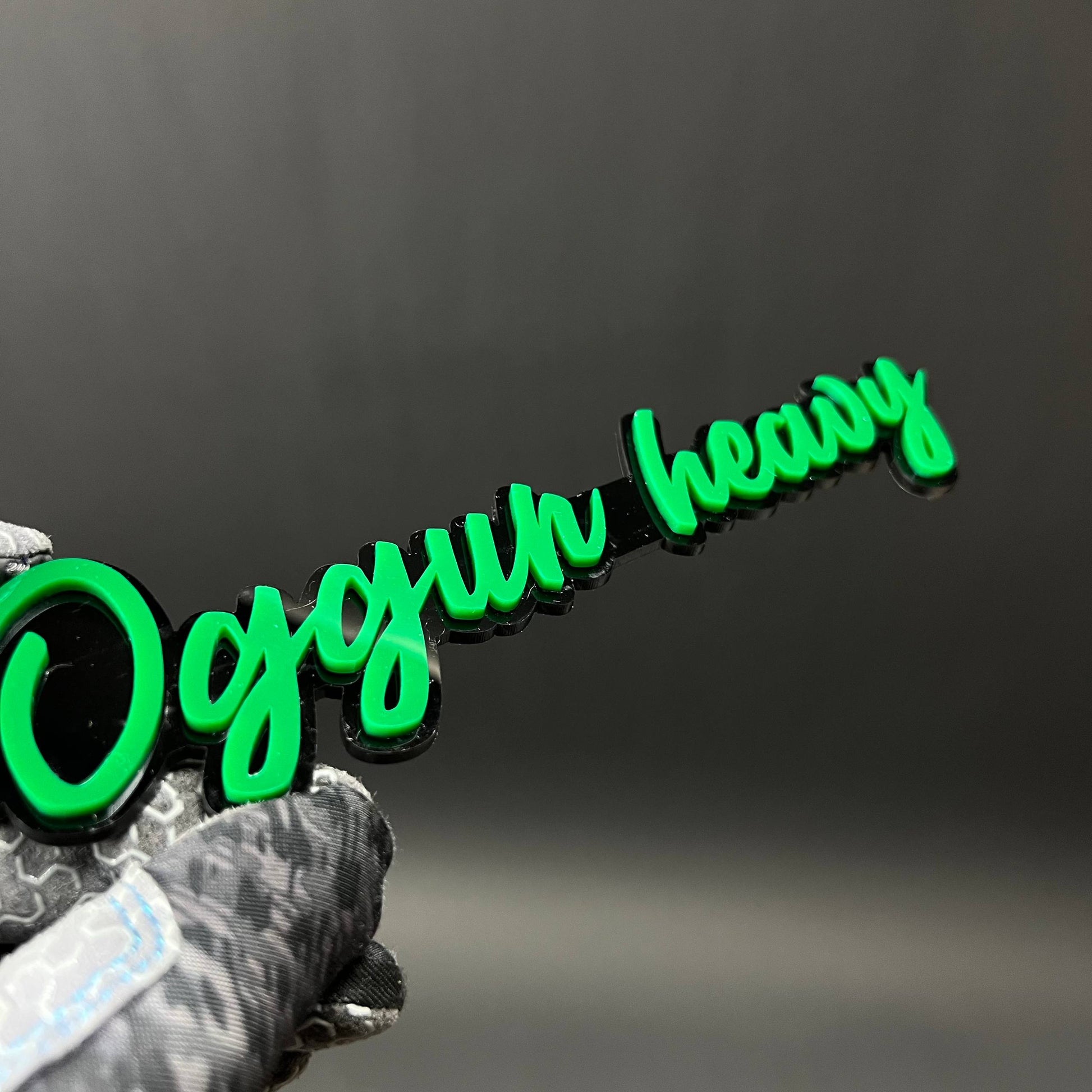 1PC Oggun heavy 3D Acrylic Badge - Car Truck Emblem Fender Sticker