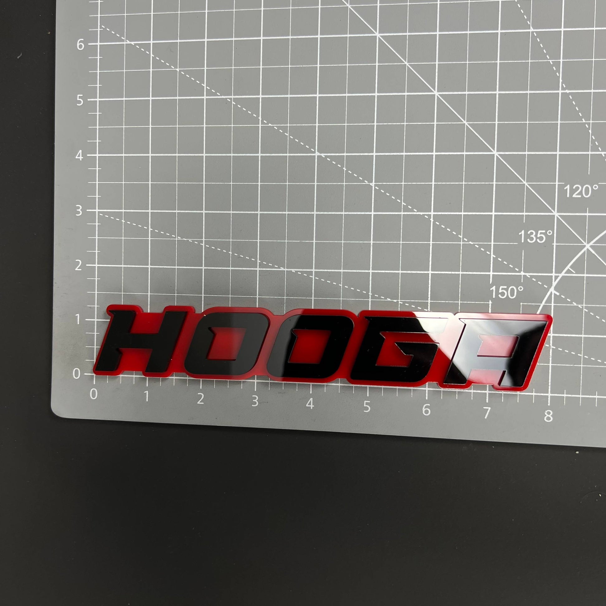 1PC HOOGA 3D Acrylic Badge - Car Truck Emblem Fender Tailgate Trunk Sticker