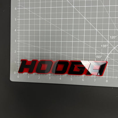 1PC HOOGA 3D Acrylic Badge - Car Truck Emblem Fender Tailgate Trunk Sticker