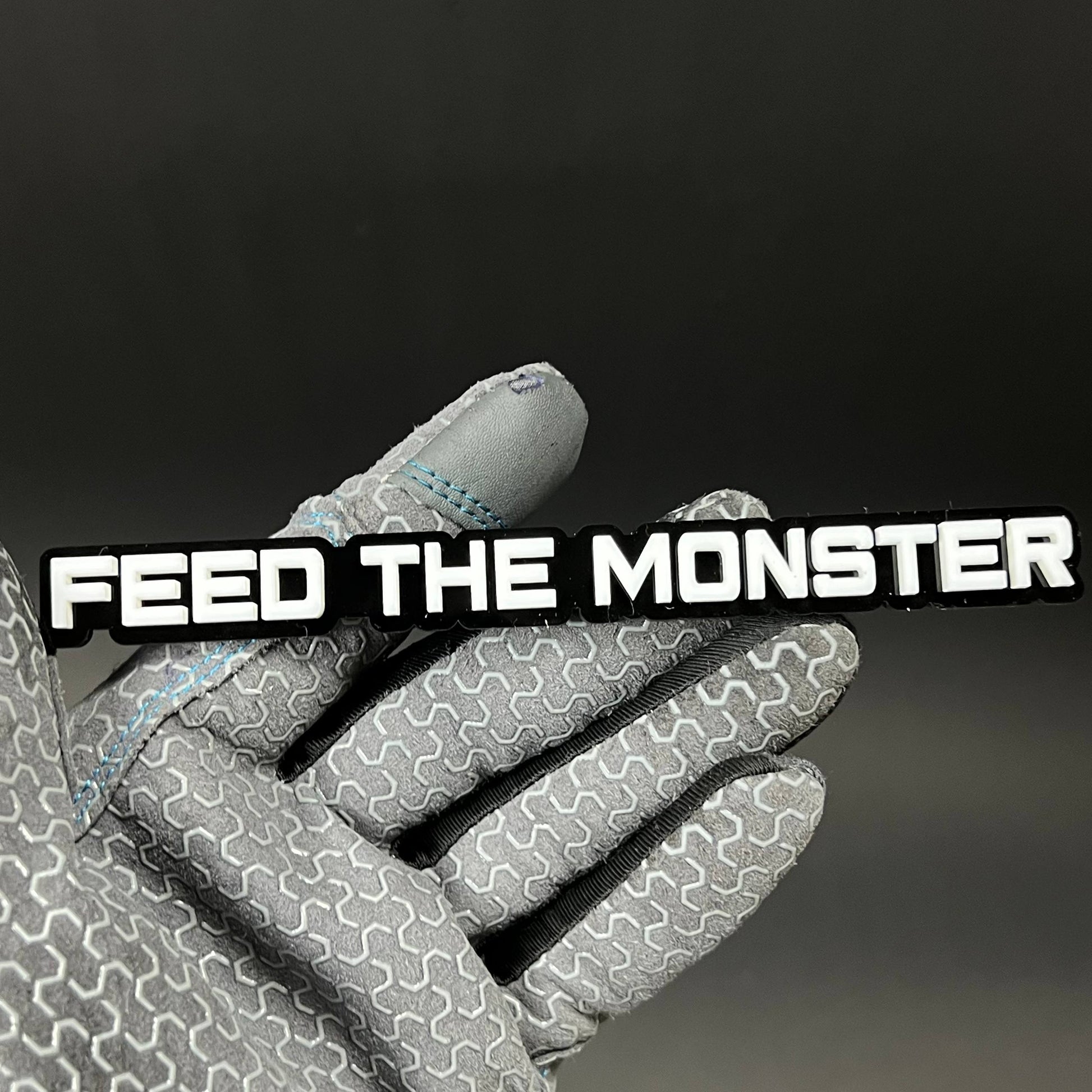 1PC FEED THE MONSTER 3D Acrylic Badge - Car Truck Emblem Fender Sticker
