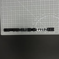 1PC OPTIMUS PRIME 3D Acrylic Badge - Car Truck Emblem Fender Sticker
