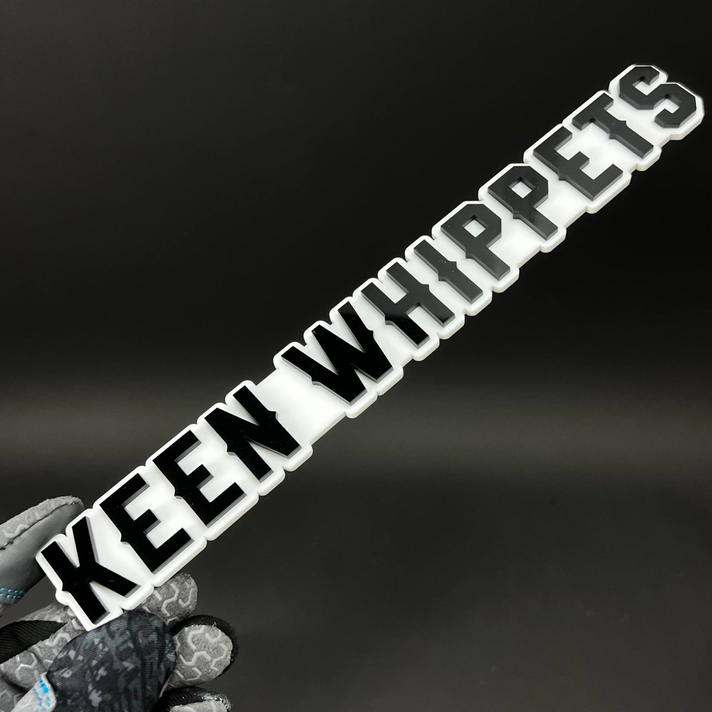 1PC KEEN WHIPPETS 3D Acrylic Badge - Car Truck Emblem Fender Sticker