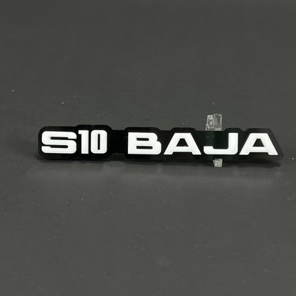1PC S10 BAJA 3D Acrylic Badge - Car Truck Emblem Fender Tailgate Trunk Sticker