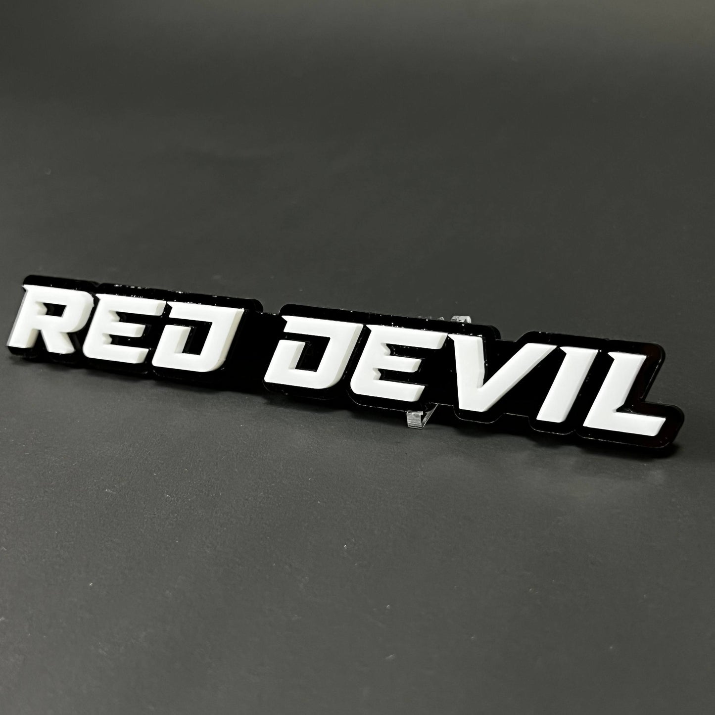 1PC RED DEVIL 3D Acrylic Badge - Car Truck Emblem Fender Tailgate Trunk Sticker