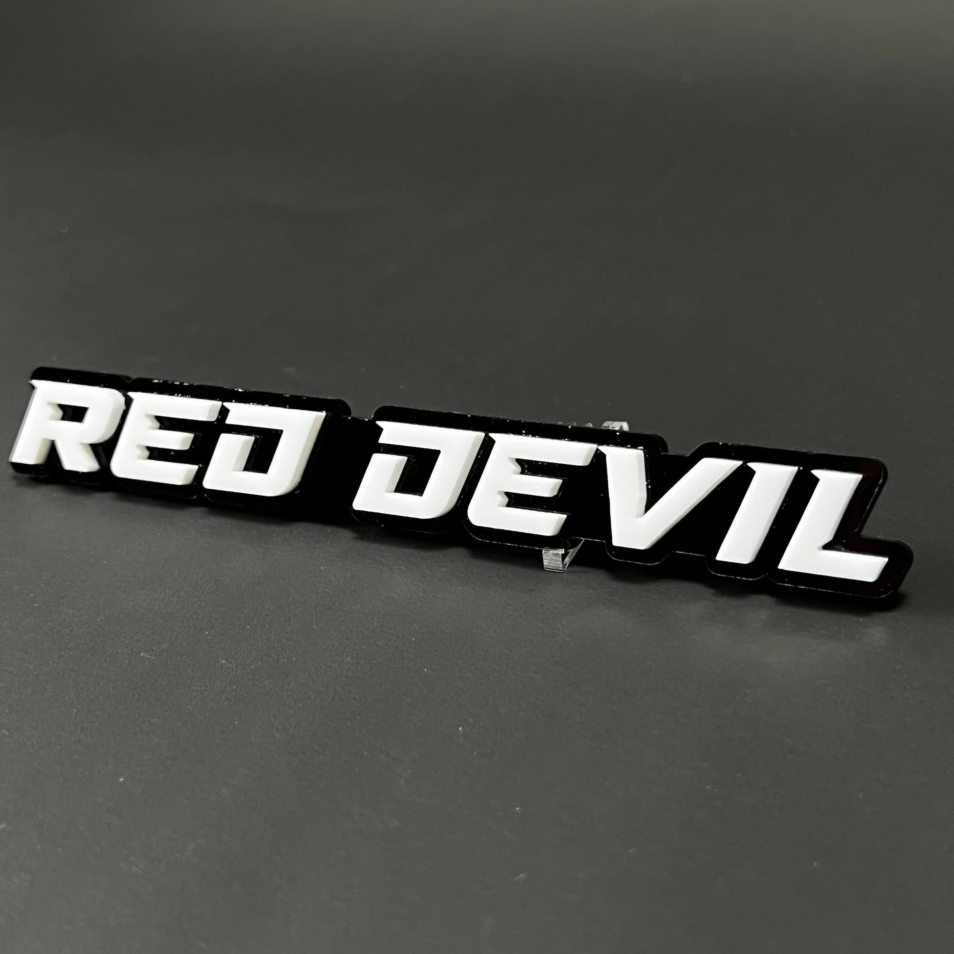 1PC RED DEVIL 3D Acrylic Badge - Car Truck Emblem Fender Tailgate Trunk Sticker
