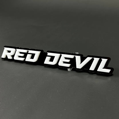 1PC RED DEVIL 3D Acrylic Badge - Car Truck Emblem Fender Tailgate Trunk Sticker