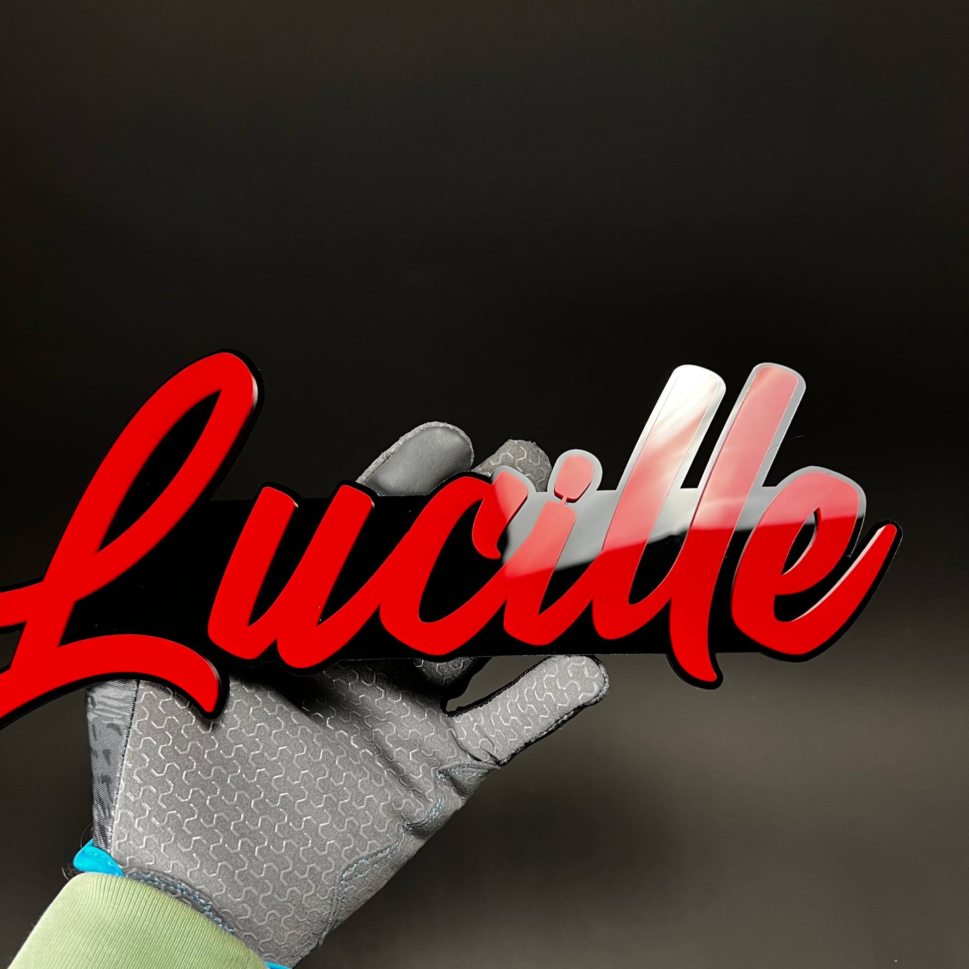1PC Lucille 3D Acrylic Badge - Car Truck Emblem Fender Tailgate Trunk Sticker