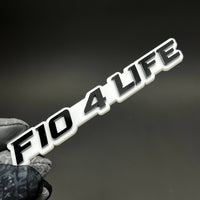 1PC F10 4 LIFE 3D Acrylic Badge - Car Truck Emblem Fender Tailgate Trunk Sticker
