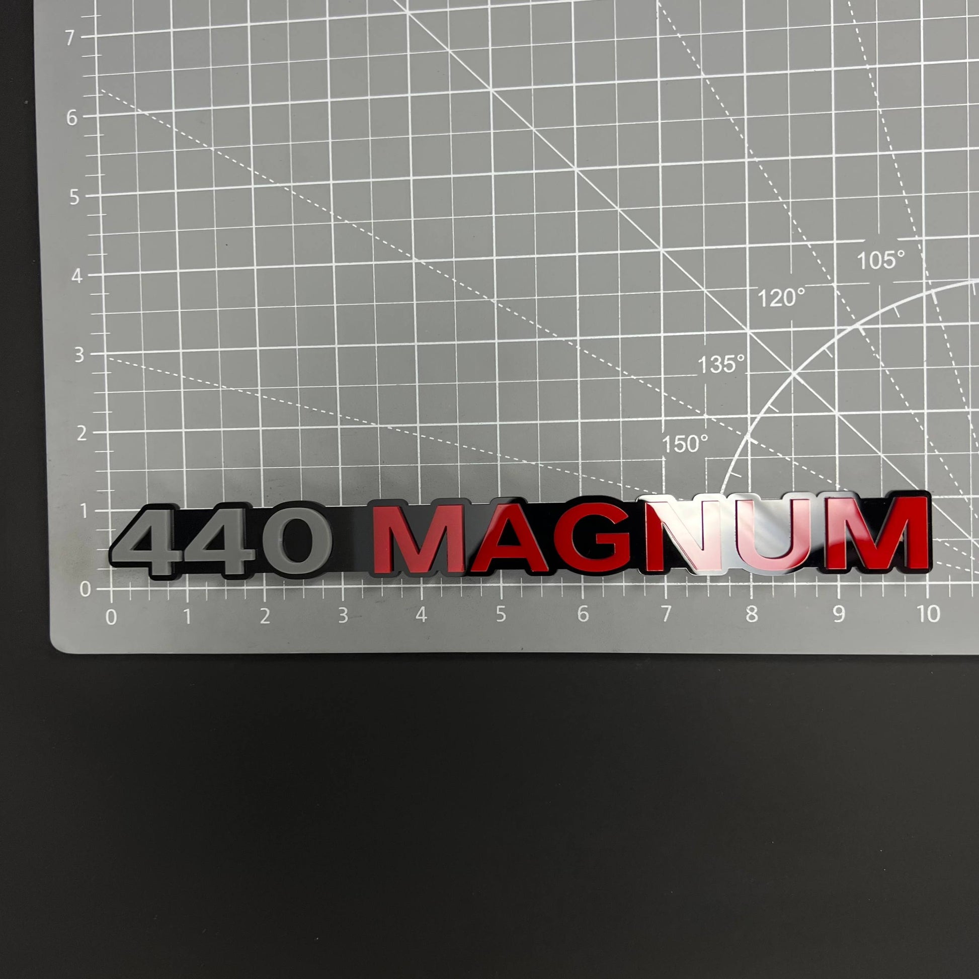 1PC 440 MAGNUM 3D Acrylic Badge - Car Truck Emblem Fender Tailgate Trunk Sticker