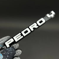 1PC PEDRO Y 3D Acrylic Badge - Car Truck Emblem Fender Tailgate Trunk Sticker