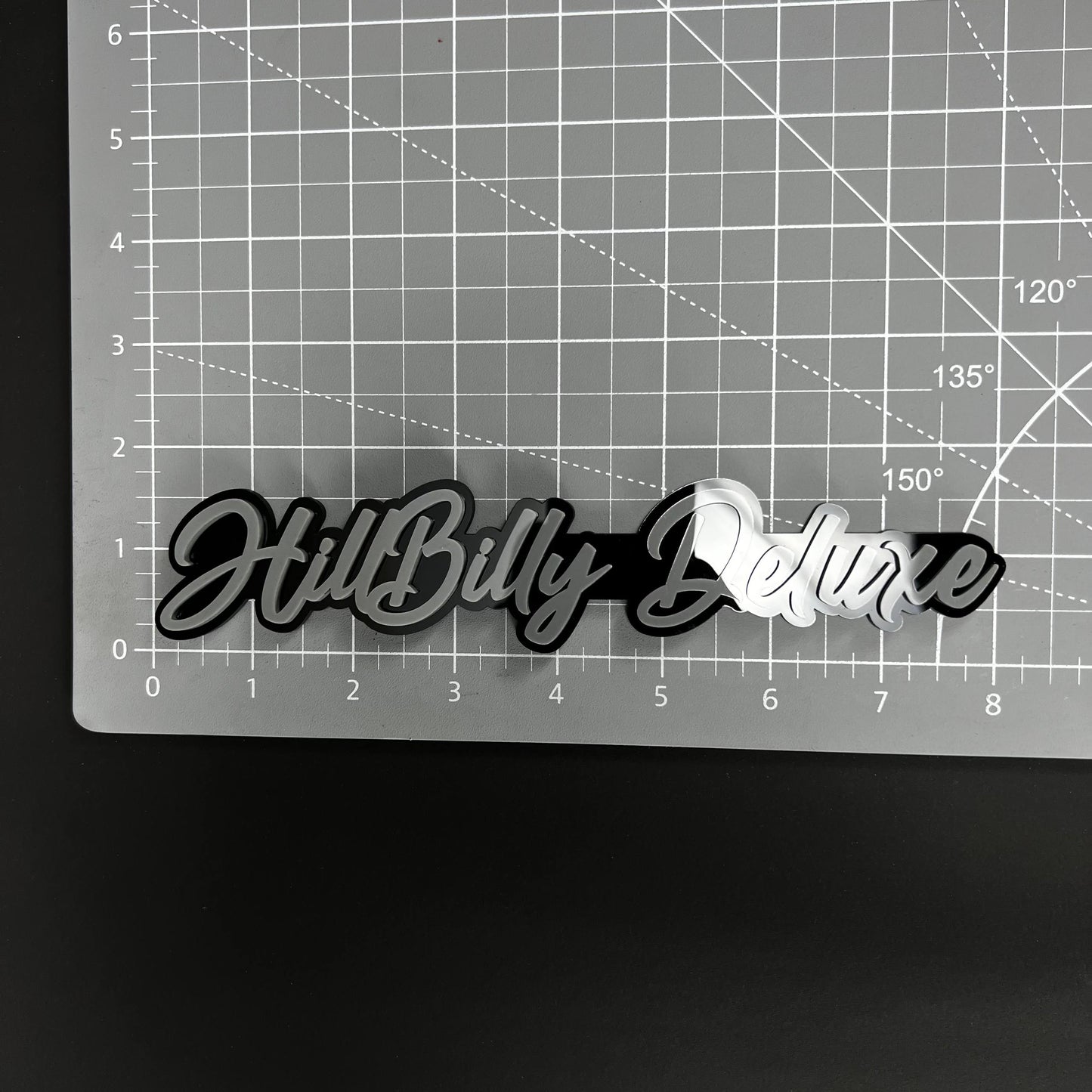1PC HillBilly Deluxe 3D Acrylic Badge - Car Truck Emblem Fender Sticker