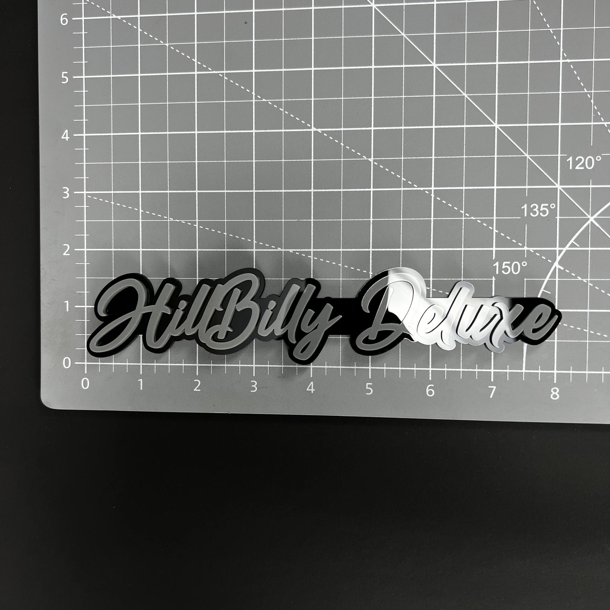 1PC HillBilly Deluxe 3D Acrylic Badge - Car Truck Emblem Fender Sticker