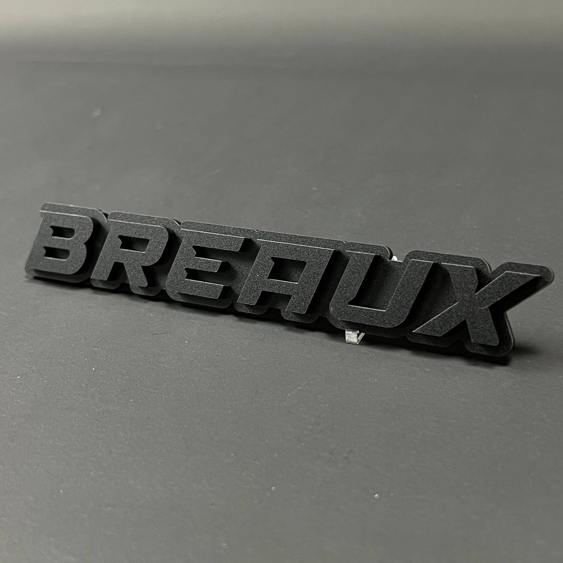 1PC BREAUX 3D Acrylic Badge - Car Truck Emblem Fender Tailgate Trunk Sticker