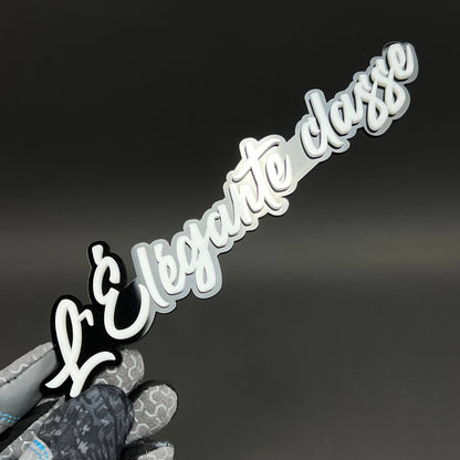1PC L'Elegante classe 3D Acrylic Badge - Car Truck Emblem Fender Sticker